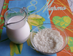 молоко и рис