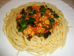 спагетт с фаршем рецепт