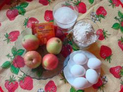 ингредиенты для яблочного пирога