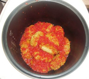 котлеты из минтая в томатном соусе