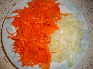 лук с морковью