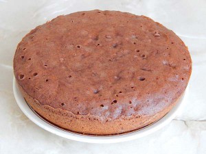 шоколадный кекс с орехами в мультиварке
