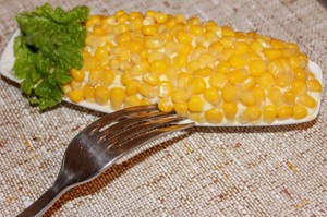салат кукурузка