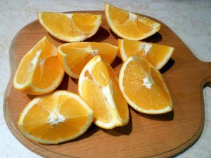 кусочки апельсинов