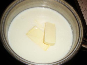 молоко с маслом